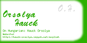 orsolya hauck business card